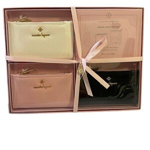 NANETTE LEPORE Break-Away Gift Set - 3 Bi-Fold Wallets w/Gift Boxes & Lids NWT